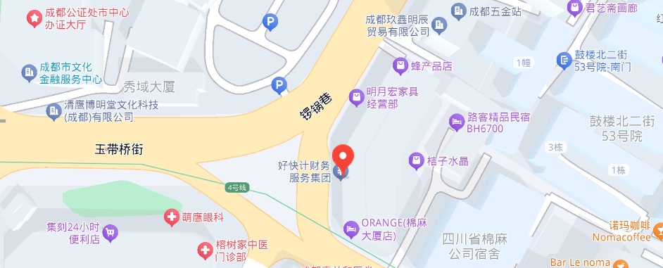 首页底部地址信息